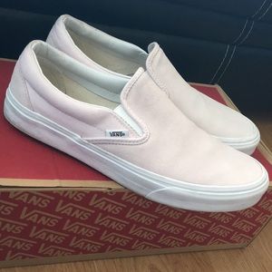 Blush Pink Slip on Vans